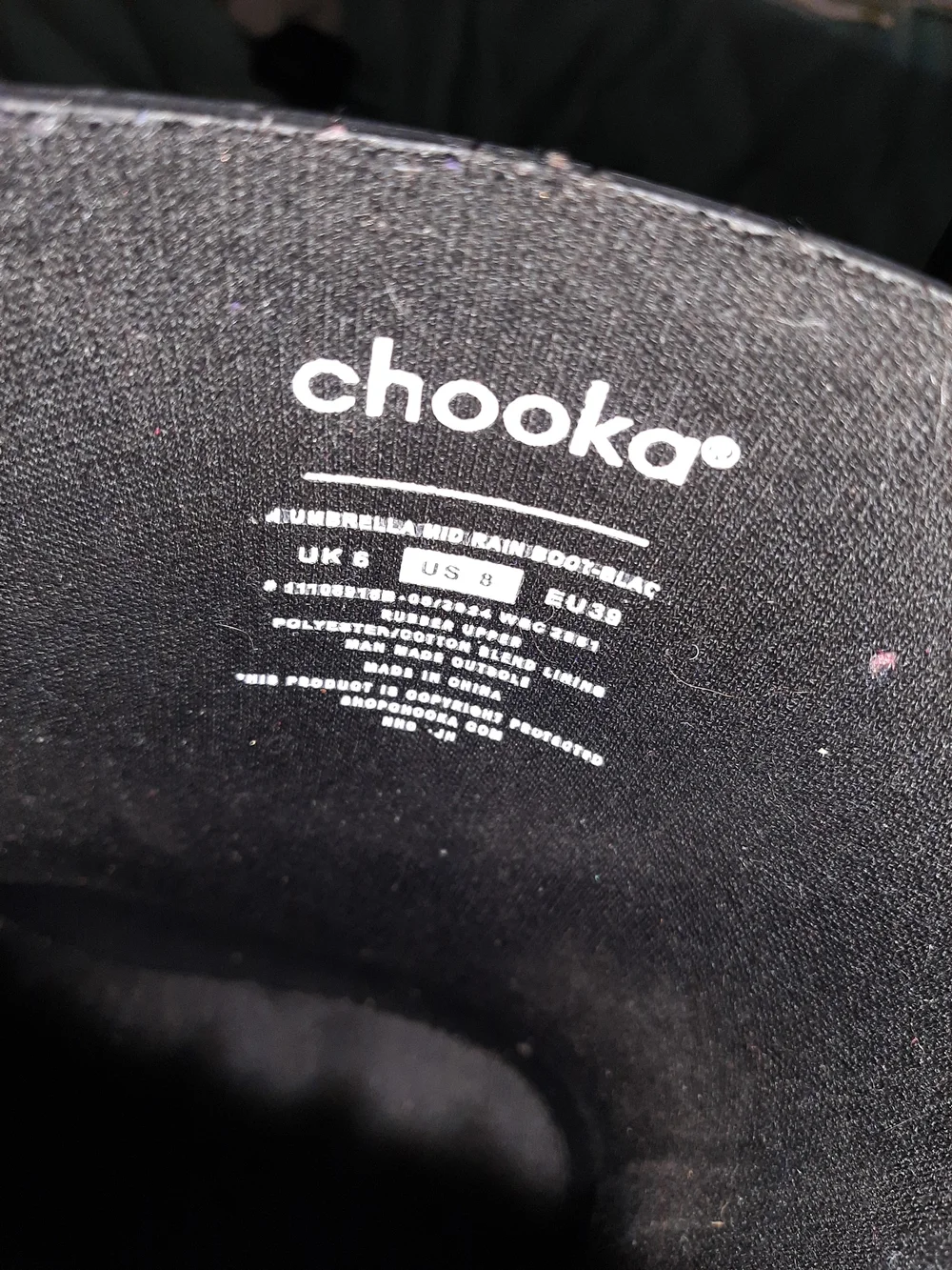 Chooka Black Umbrella Print Rain Boots - Women's